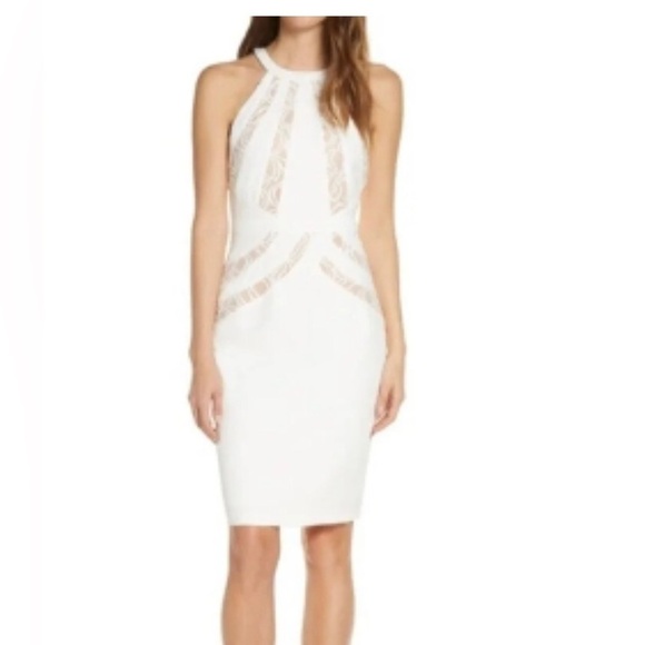 Adeline Rae Jesse Lace Trim Sheath Dress - Picture 2 of 5